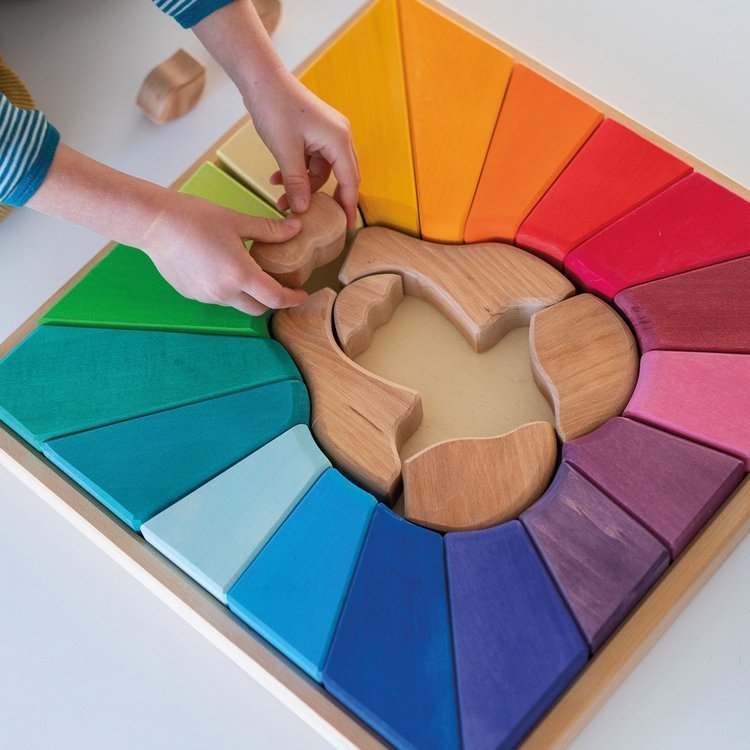 Grimm's, Drewniana układanka, Tęczowy Lew