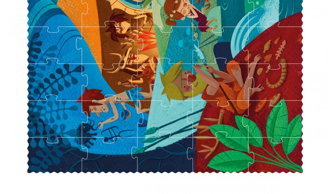 Londji Puzzle Podróż do Prehistorii 100el 3+