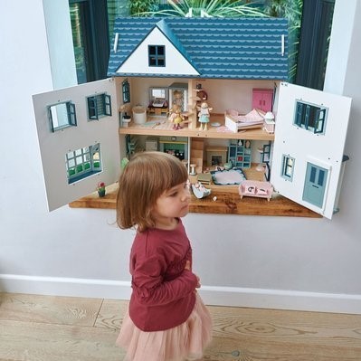 Tender Leaf Toys Drewniany Domek dla Lalek 3 Piętra