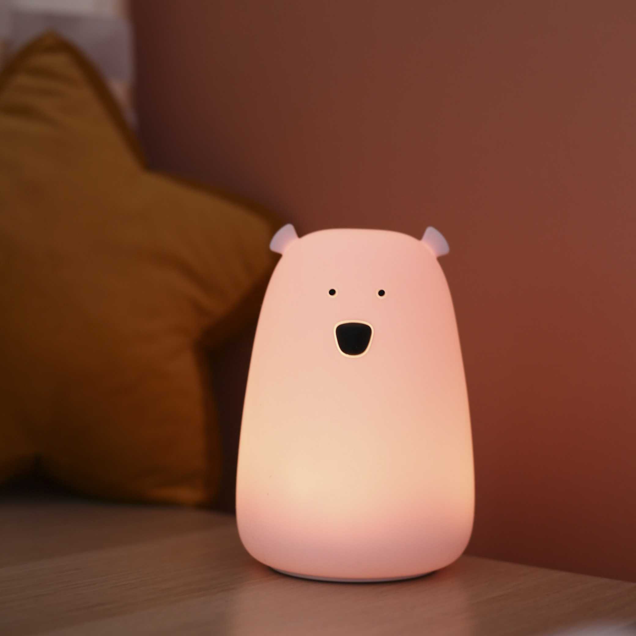 Rabbit&Friends Lampka Miś Lawenda Duży Silikon 0+