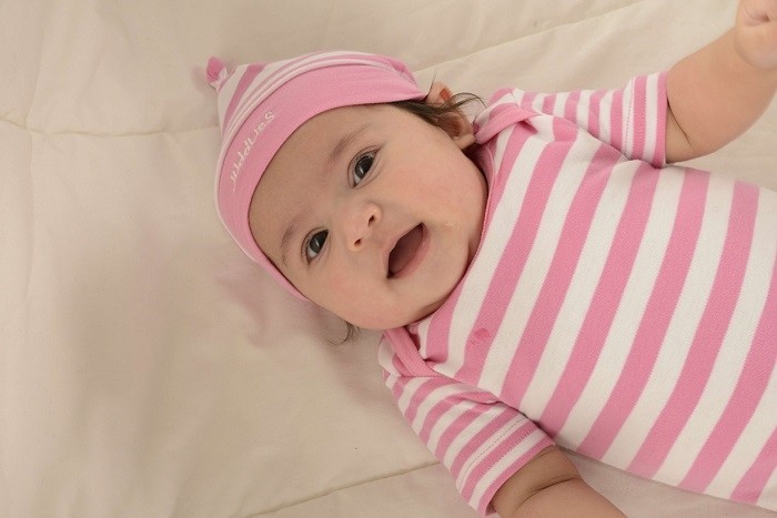 Czapka Niemowlęca Sached Pink Stripe 0-3m