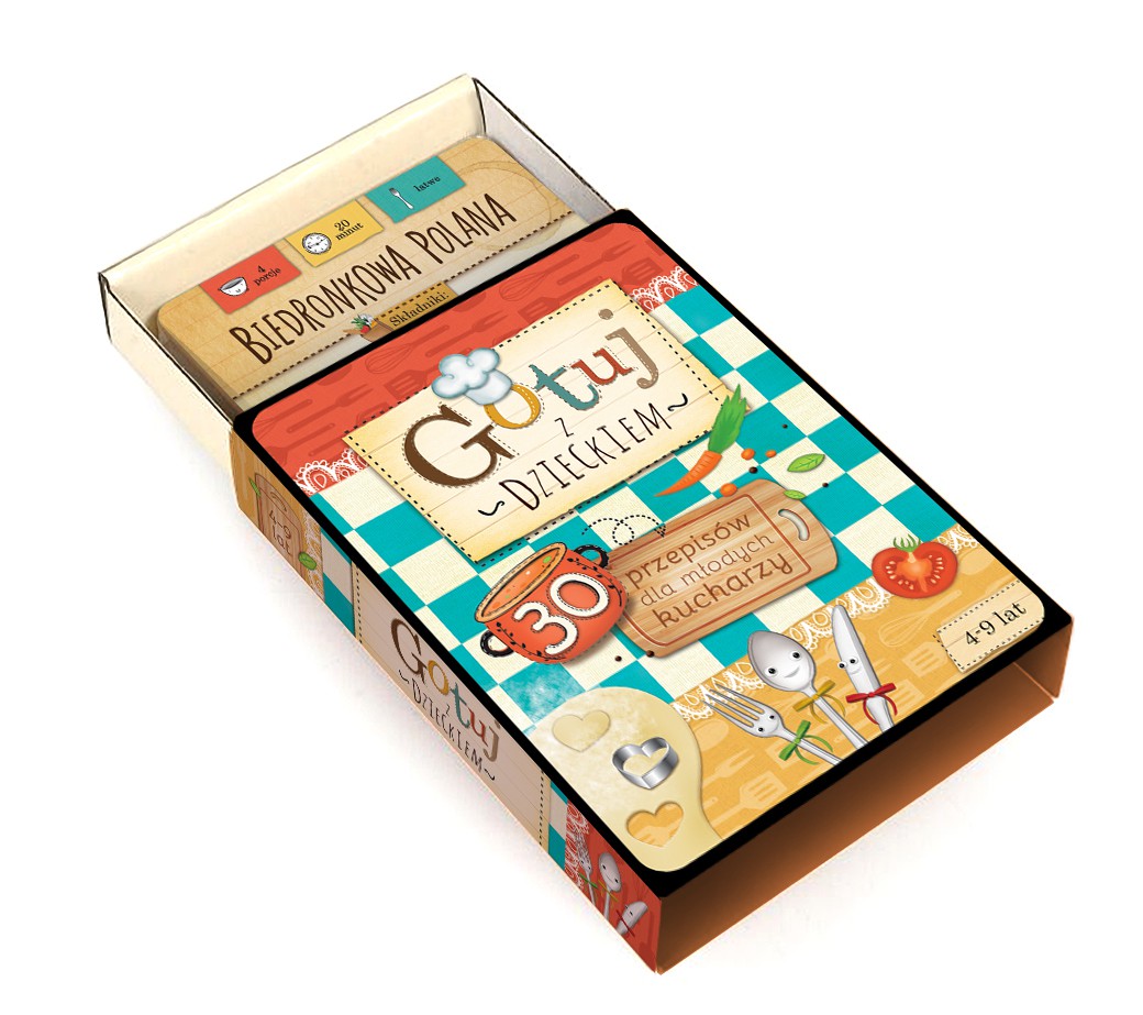 Gotuj z Dzieckiem 30 Kart Przepisów - Joanna Mentel 3+