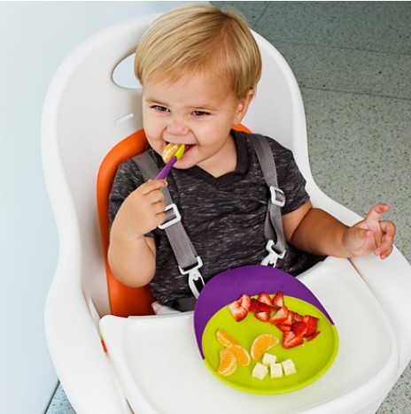 Boon Talerz Zapobiegający Okruchom Zielony/Niebieski 6m+