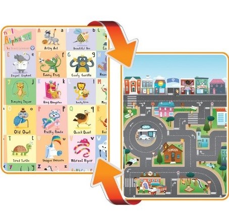 Mata Piankowa Playmat Dwustronna Zwierzęta 176x198cm