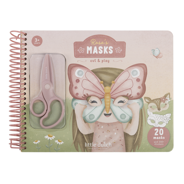 Little Dutch Kreatywny zeszyt z nożyczkami Rosa & Friends 3+