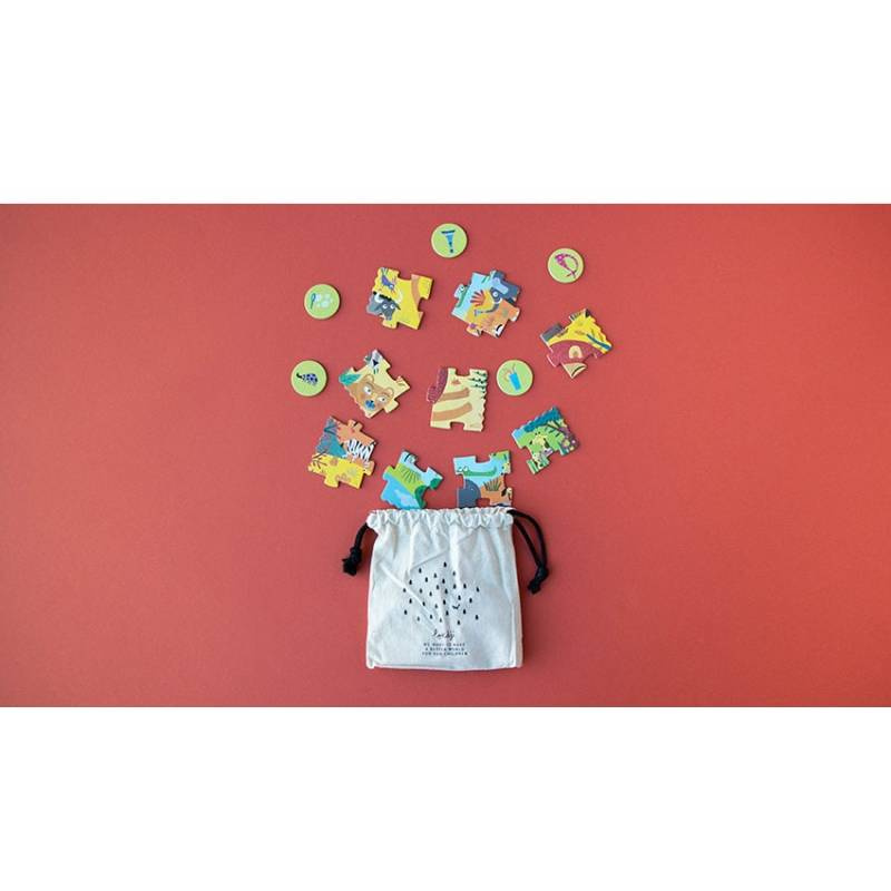 Londji Puzzle Kieszonkowe Moja Mała Dżungla 24 el 3+