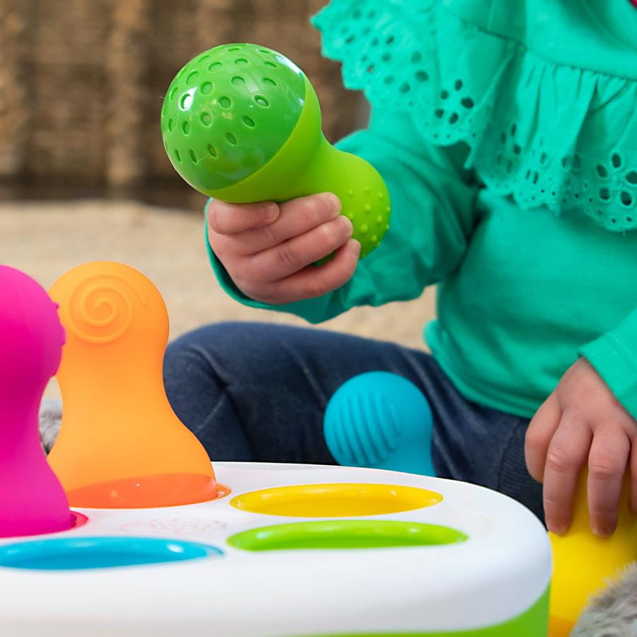 Fat Brain Toys Sorter Wańki Wstańki SpinnyPins 18m+