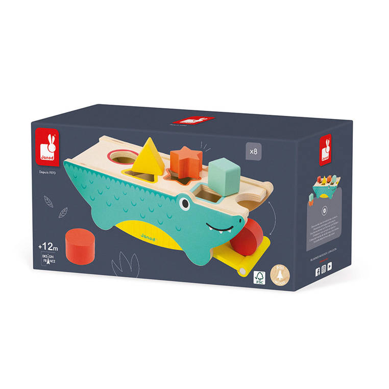 Janod Sorter Krokodyl Tropik 12m+