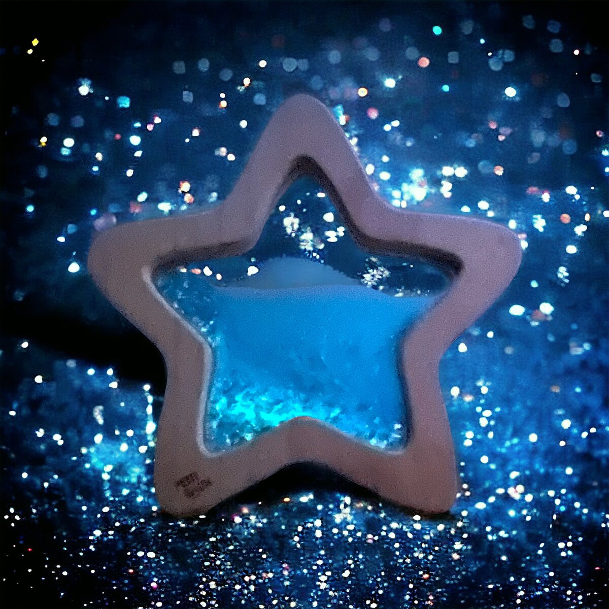 Petit Boum Sensoryczna Gwiazda Świecąca 6m+ Niebieska