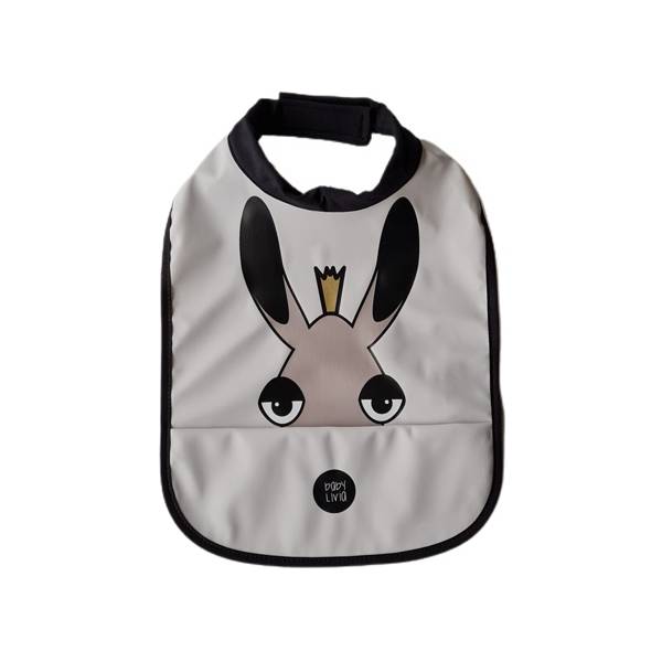 Baby Livia Śliniak Grey Łoś 6m+