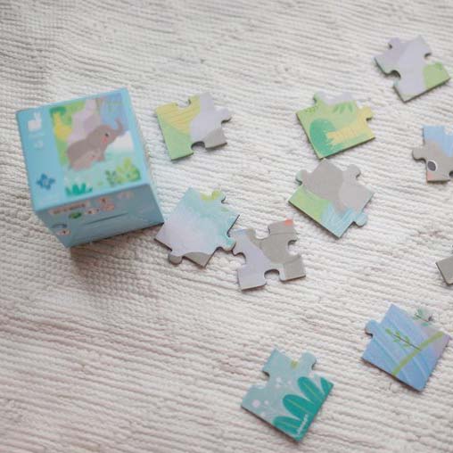 Janod Mini Puzzle Zwierzątka 12 el. 2+
