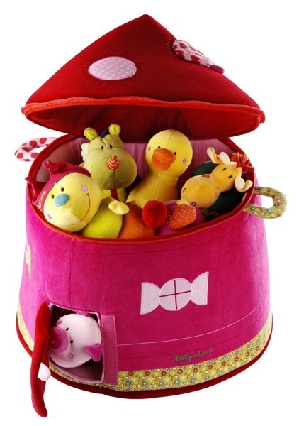 Lilliputiens Kosz na zabawki Biedronka Liz 30x30cm