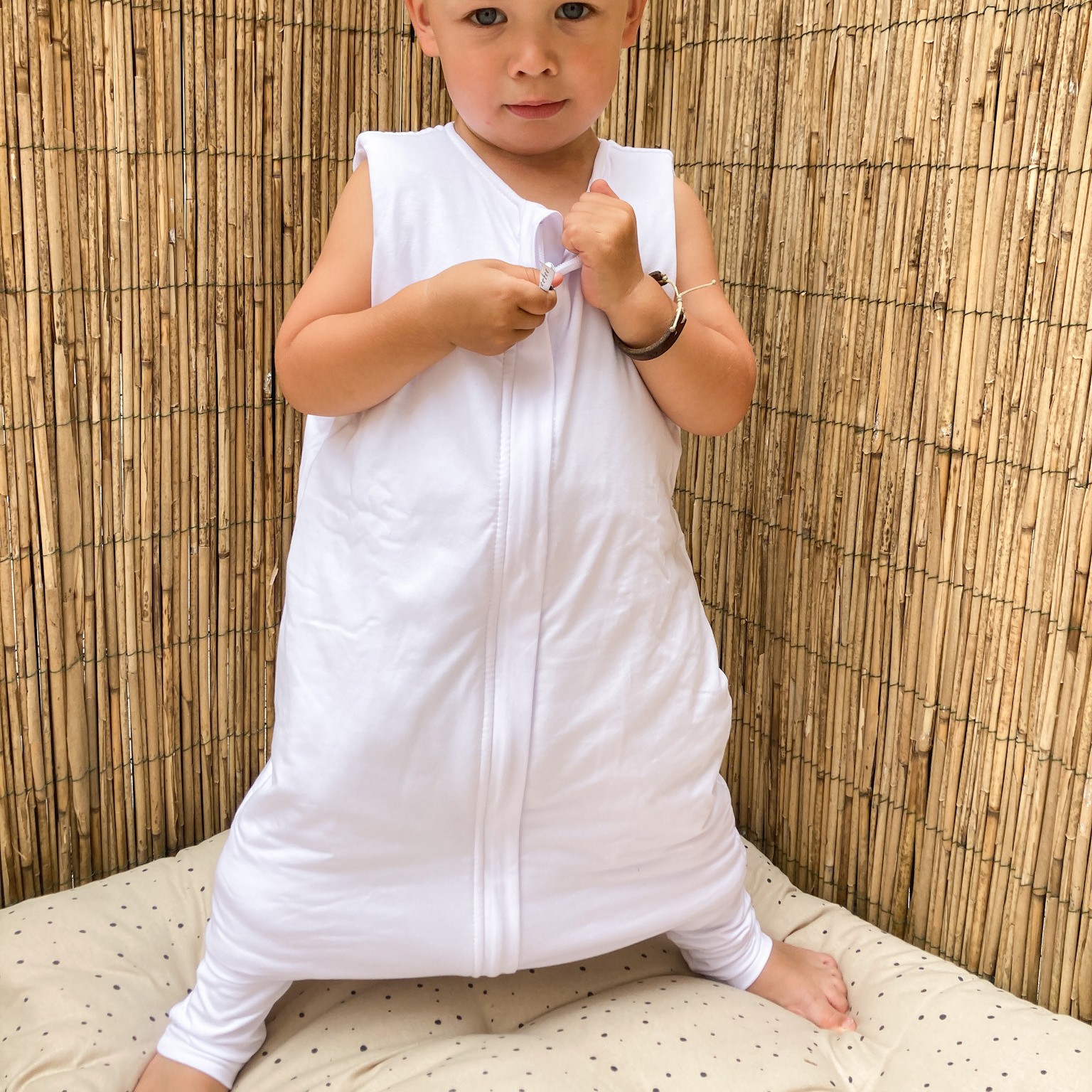 Sleepee Lekki śpiworek z nóżkami Biały 1-2 lata