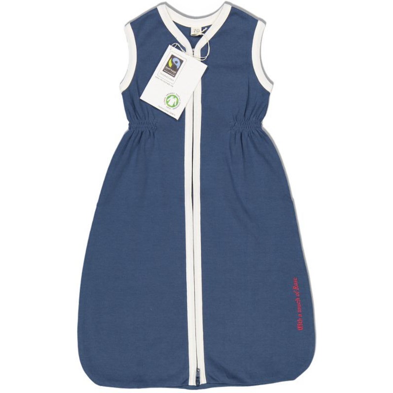 Śpiworek Organic Krótki Rękaw Navy 90cm | With a touch of Rose