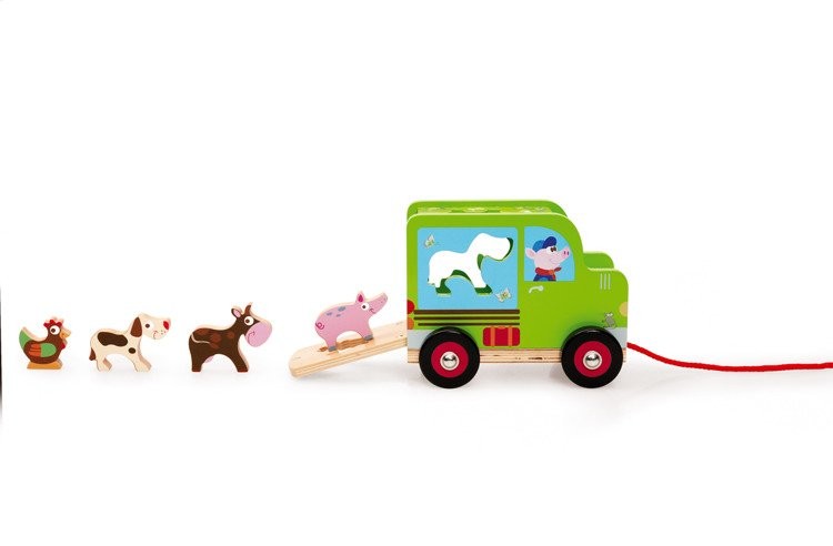 Scratch Samochód Sorter Farma 12m+