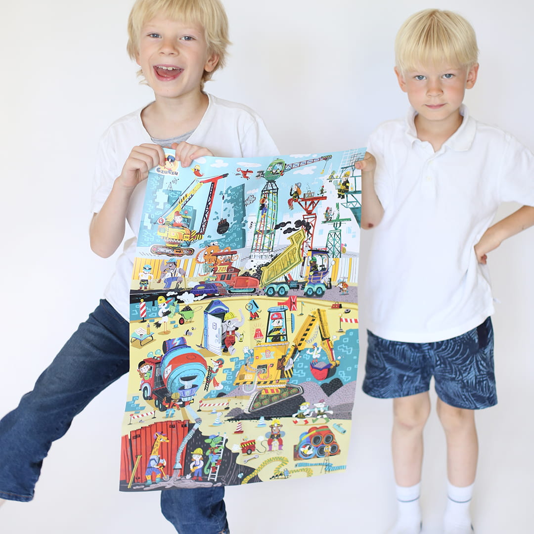 Czuczu Puzzle Obserwacyjne Na budowie 60el 4+