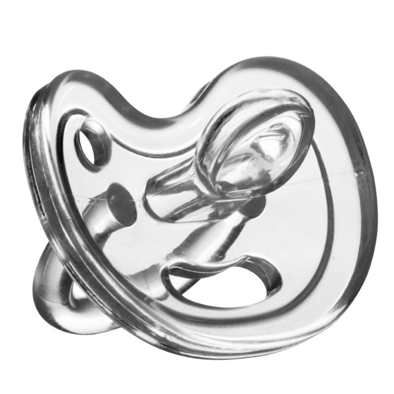 Eco Viking , Anatomiczny Smoczek Uspokajający SiliMed Tranparent wiek 0m+