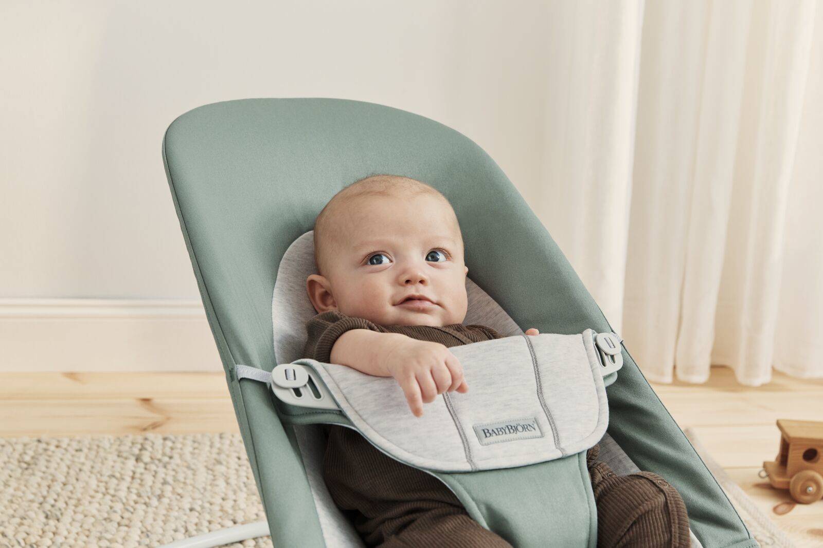 Babybjorn Leżaczek Balance Soft Bawełna Jasnoszary 0+