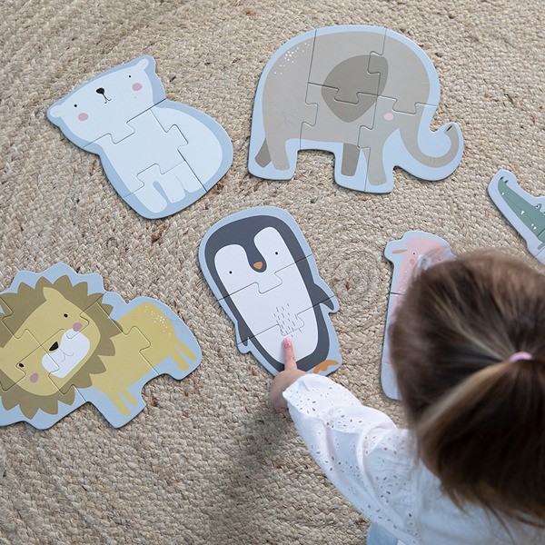 Little Dutch, Puzzle Zoo-6 elementów