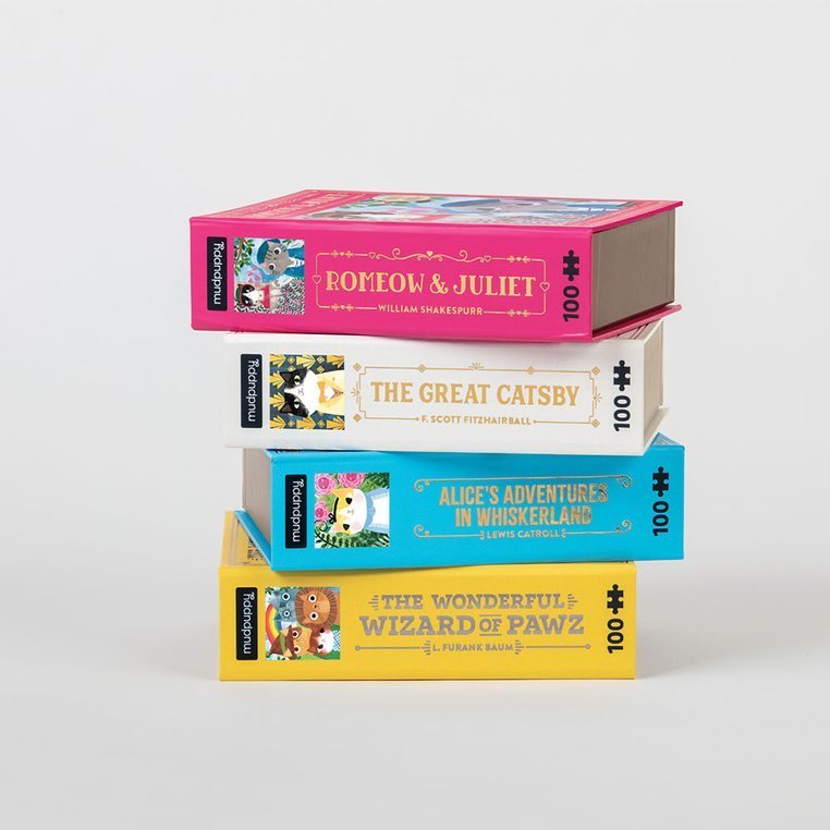 Mudpuppy Puzzle Książka Romeomiau i Julia 100el 6+