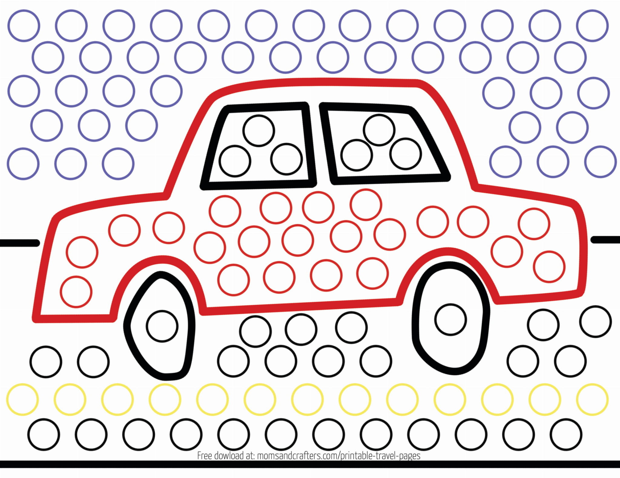 Do-A-Dot Art, Duże Flamastry Kropkowe. Kolory Tęczy