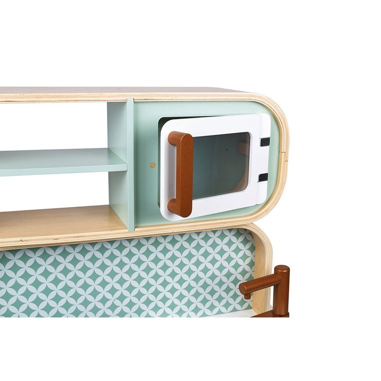 Janod Dwustronna Drewniana Kuchnia z Pralką 2w1 3+