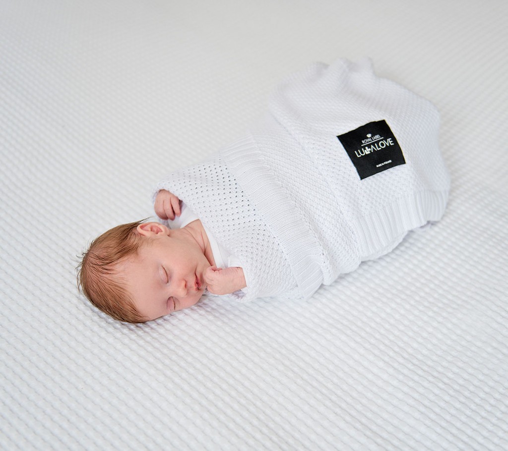 Lullalove Koc Bambusowy Biel 75x100cm 0+