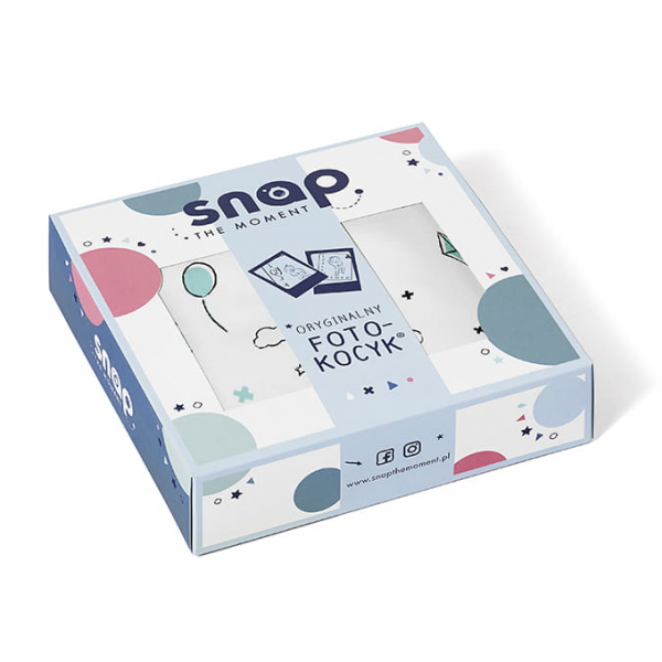 Snap the moment Foto-kocyk Minty White 80x100 cm 0+
