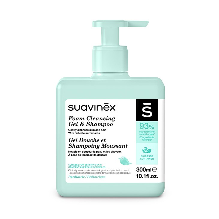 Suavinex Pianka do Ciała i Włosów 300ml od 0+ | Fabryka Wafelków