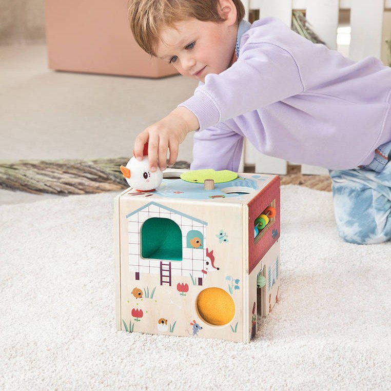 Lilliputiens Kostka Wielofunkcyjna Farma 12m+