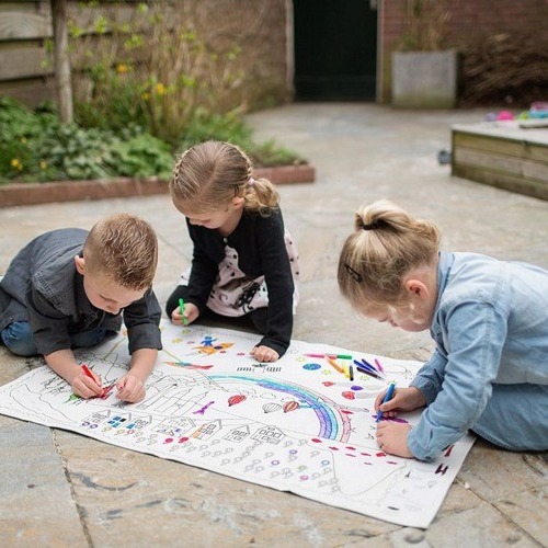 BS Toys Kolorowanka XXXL z materiału 100x60cm 4+