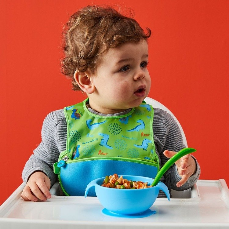 B.Box Silikonowa miseczka z przyssawką i łyżeczką 6m+