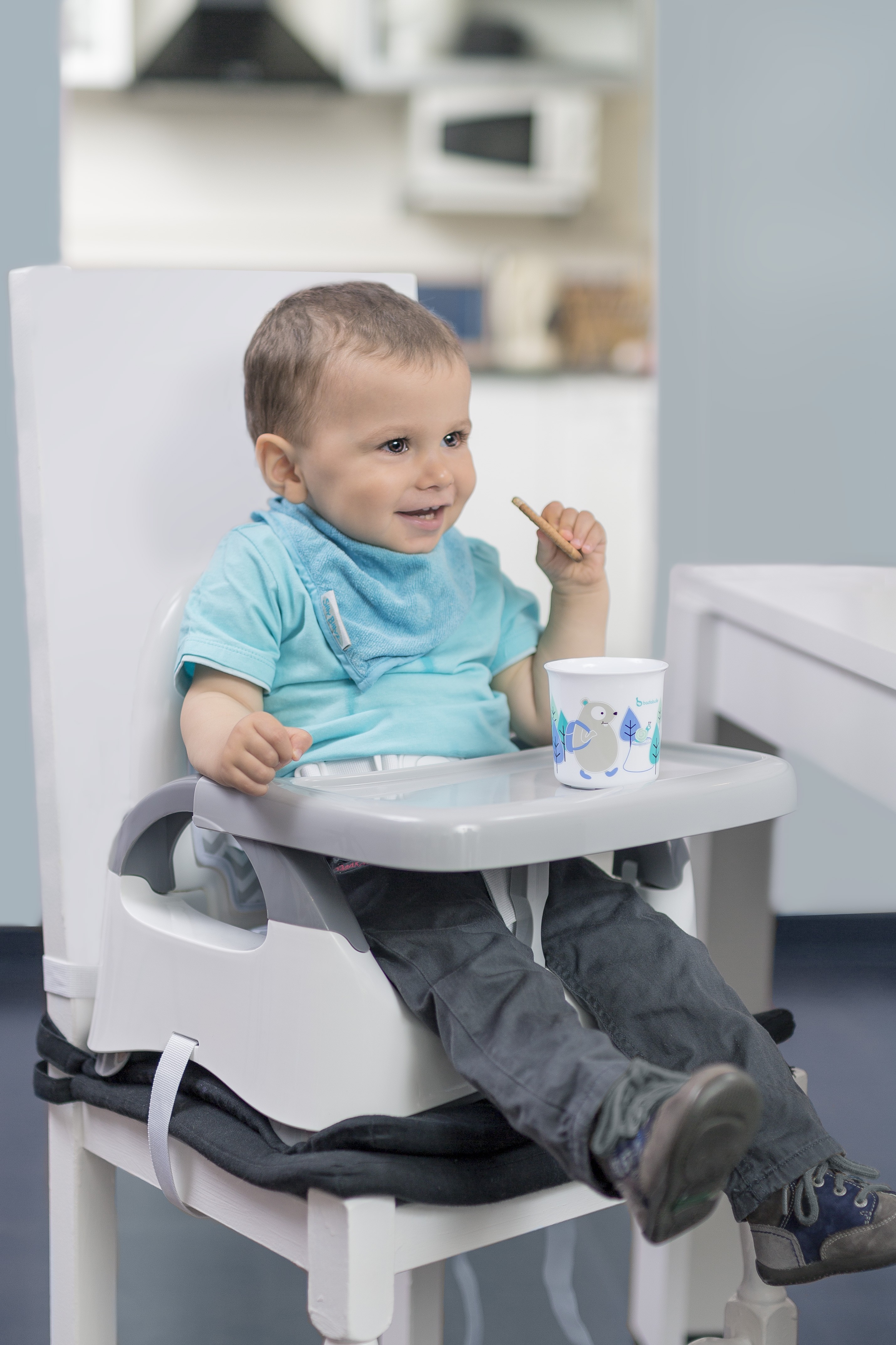 Badabulle Kubek dla chłopca z nadrukiem 12m+