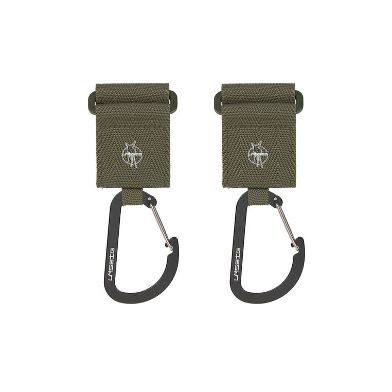 Lassig Uniwersalne Zaczepy do Wózka z Karabińczykami 2 szt.