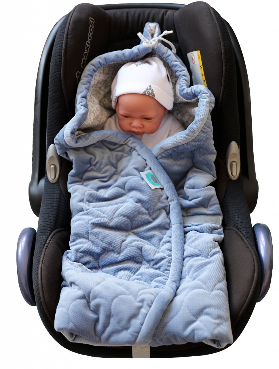 Otulacz do fotelika Pink no more niebieski 0-12 m