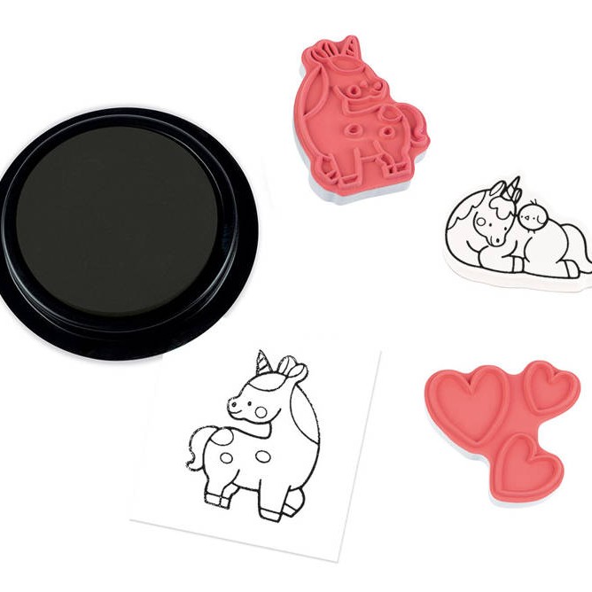 Janod Zestaw stempelki Jednorożec 18m+