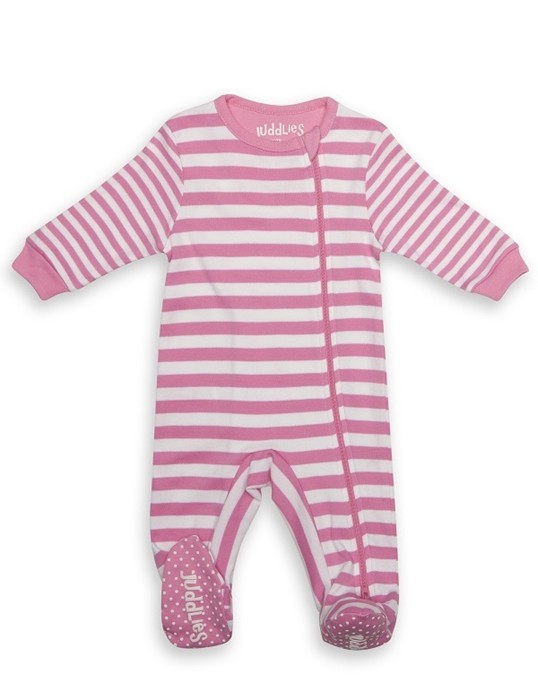 Pajacyk Sachet Pink Stripe 0-3m | Body niemowlęce