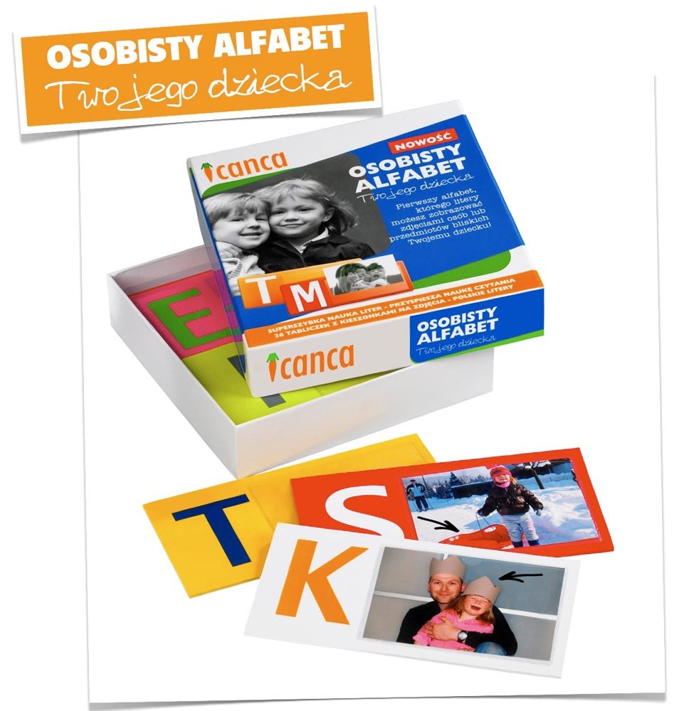 Osobisty Alfabet CANCA Drewniany od 3 lat