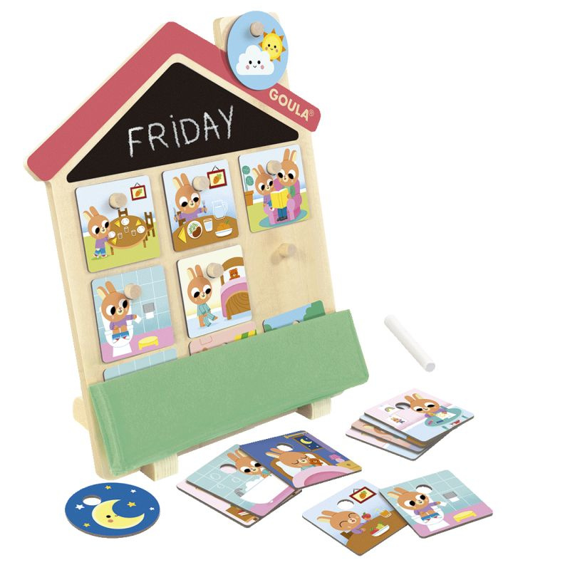 Goula Drewniana Tablica Rutyny Routines House 2+