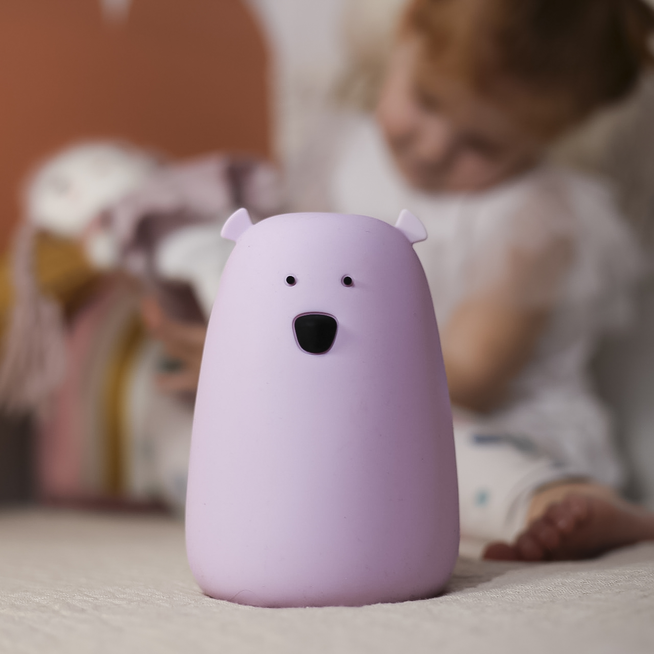 Rabbit&Friends Lampka Miś Lawenda Duży Silikon 0+