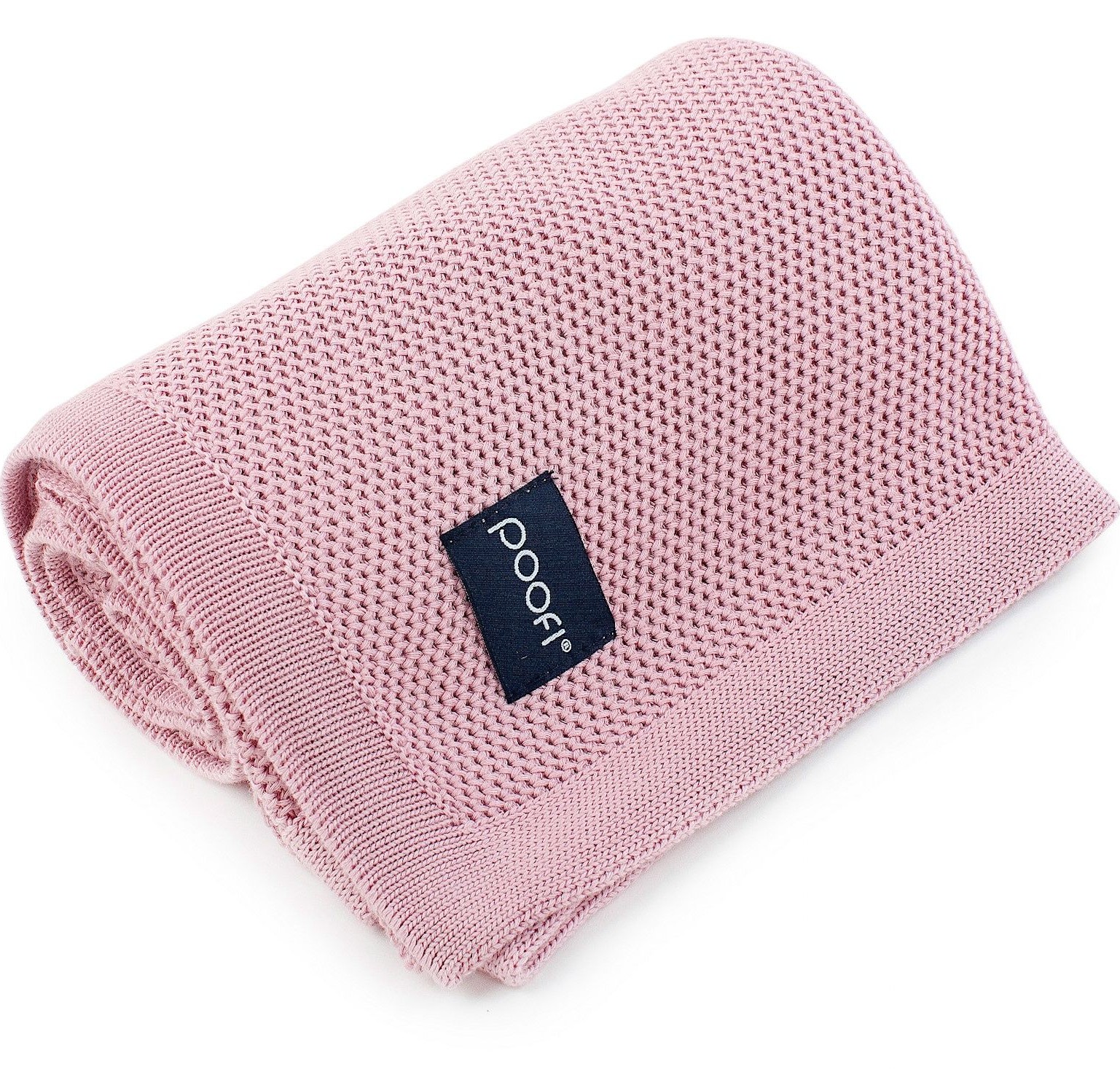 Poofi Kocyk bambusowy Faro Vintage pink 85x85cm 0+