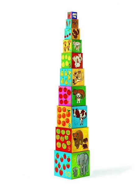 Djeco Układanka z klocków Moi Przyjaciele 10 el. 1+