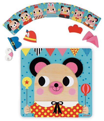 Janod Układanka magnetyczna Zwierzątka 2-5 lat