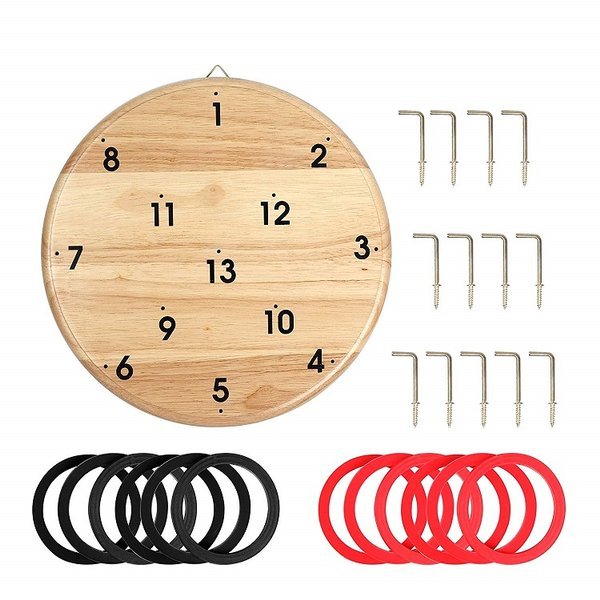 BS Toys Drewniana Tablica Rzutki Obręcze 3+