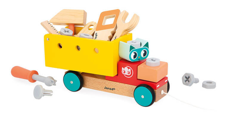 Janod Ciężarówka Drewniana do Składania Brico'Kids 2+