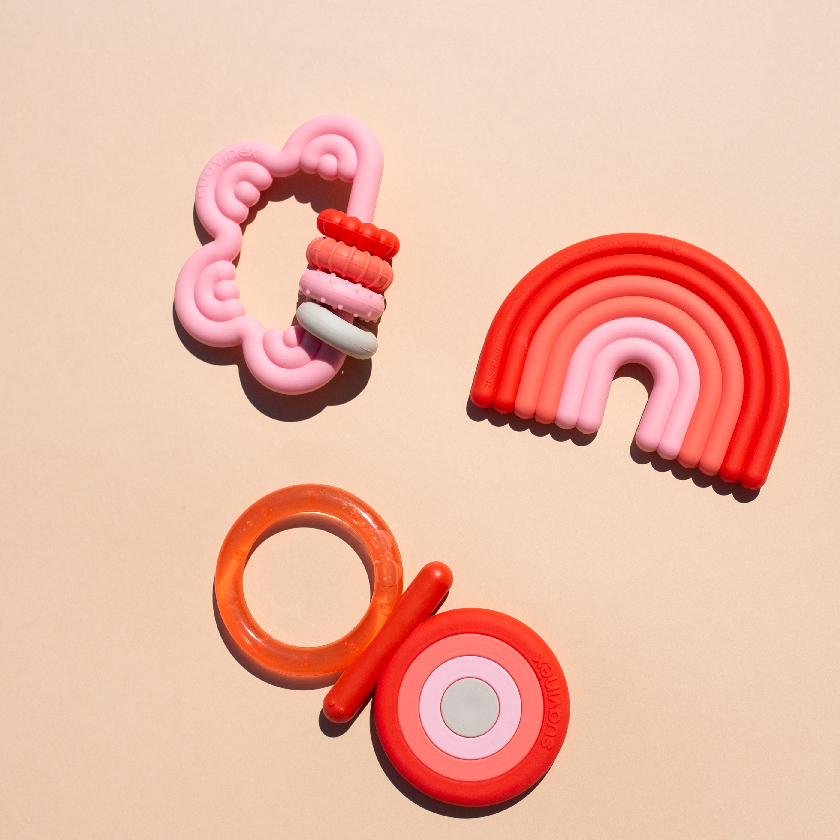 Suavinex Gryzak Silikonowy Tęcza 0+ msc