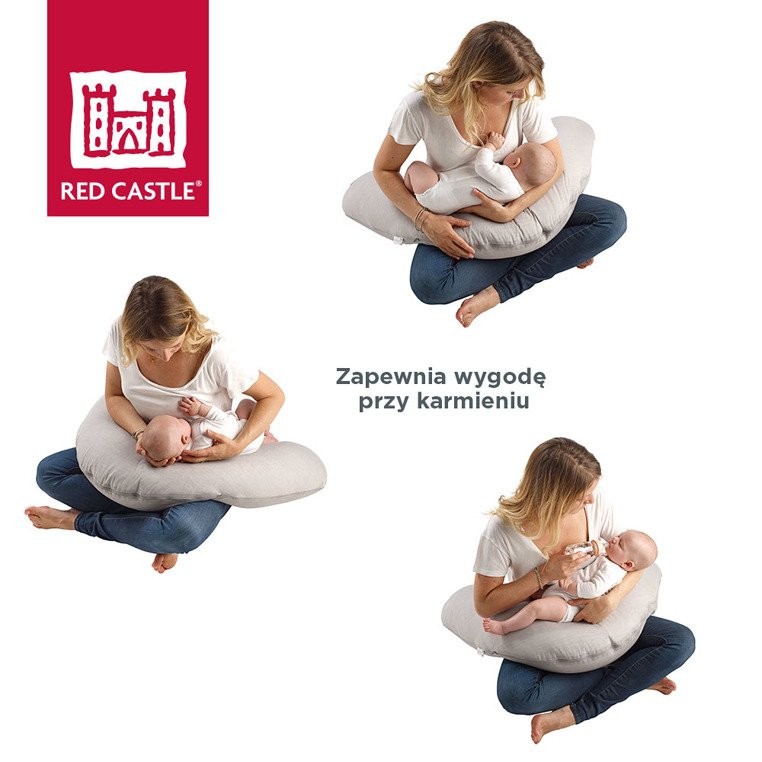 Red Castle Poduszka Rogal Big Flopsy Ciężarne Karmiące Chambray Grey