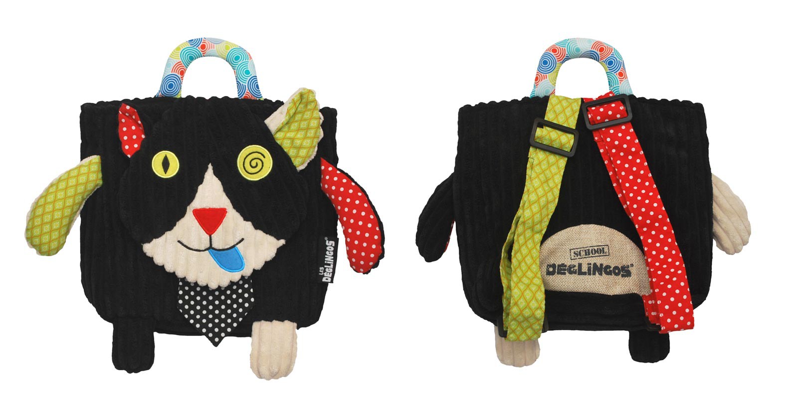 Les Deglingos Plecak Kot Charlos 0+ Sztruks