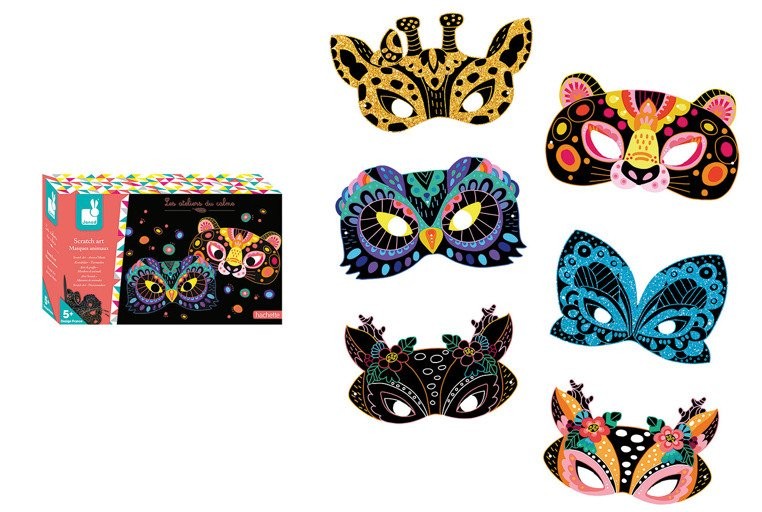 Janod Zestaw Artystyczny Maski Zwierząt 5+ lat