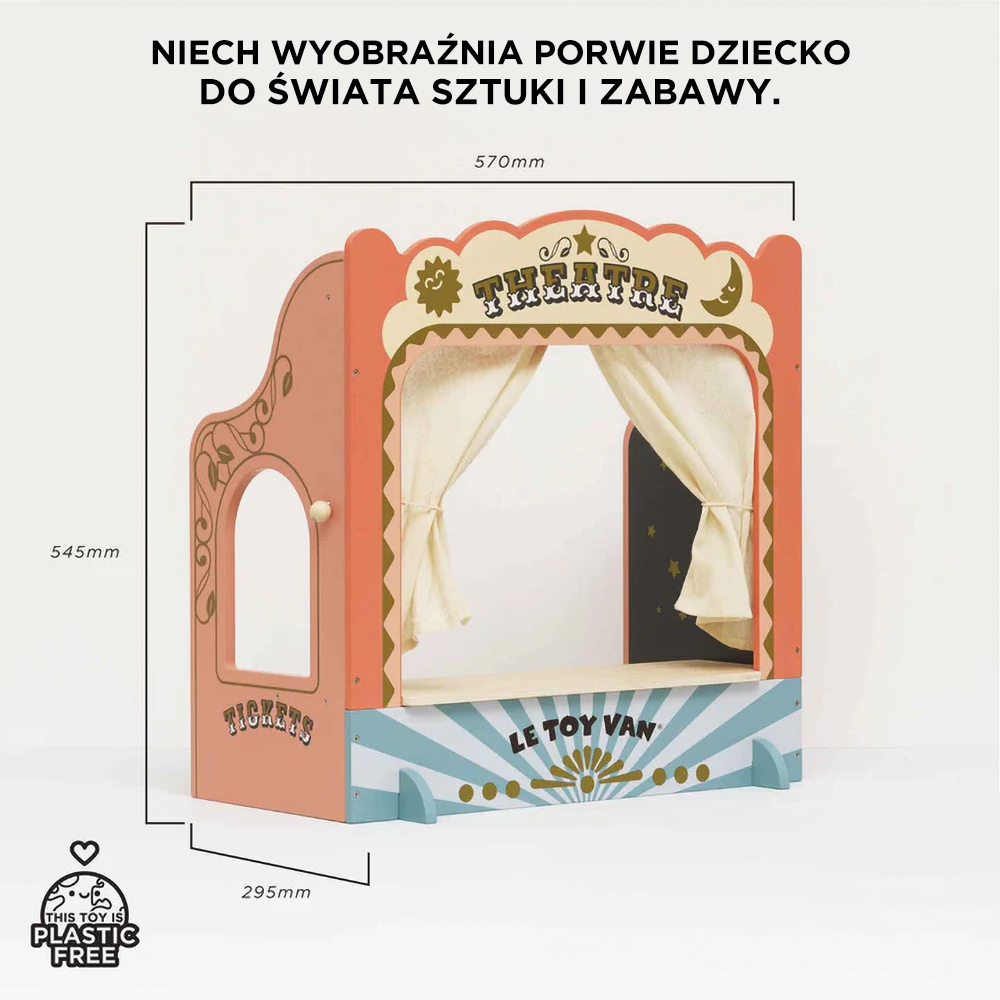 Le Toy Van – Drewniany teatr lalek FSC dla dzieci 3+